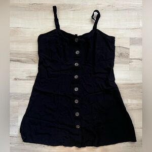 Express Back button down dress